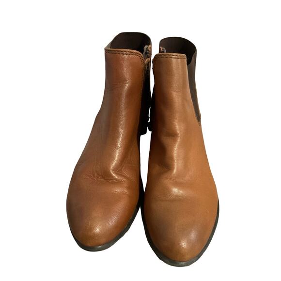 Steve Madden Size 7.5M Brown Bootie Ankle Boot Zip Sides - Picture 10 of 15